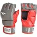 Everlast Train Advanced MMA 4-Ounce Competition Style Grappling Gloves (Red / Gray, Large / X-Large)