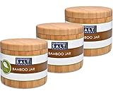 Bamboo Jar (Small 6oz salt jar - 3 pack)