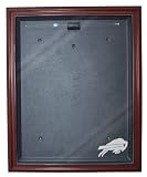 Buffalo Bills Cabinet Style Jersey Display, Mahogany