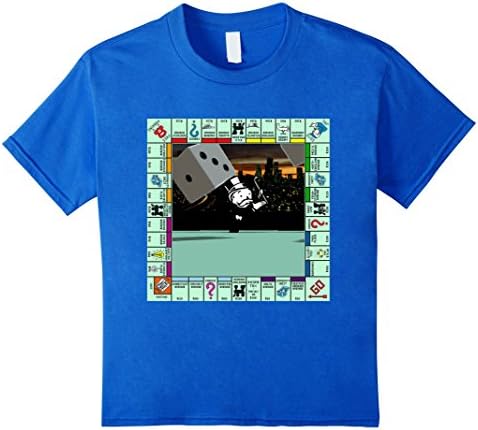 Monopoly Retro Game Board T-Shirt - Kids 12 - Royal Blue