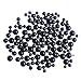 DECORA 500pcs Black Assorted Mixed Sizes Half-round Pearl for Wedding Decoration