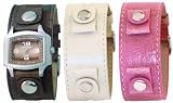 Kahuna Ladies Watch AKUS-0025L with Interchangeable Cream/Pink/Brown Strap