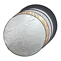 Mantona Faltreflektor 5 in 1 - 110 cm gold, silber, schwarz, wei� (Diffusor)