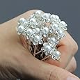 Outop 20pcs Wedding Bridal Pearl Flower Crystal Hair Pins Clips Bridesmaid HOT