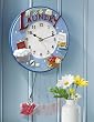 Laundry Time Wall Clock by Collections Etc