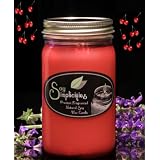 Soy Simplicities - Wild Cherry Soy Wax Candle - in an 8 Ounce jelly Jar