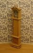 Dollhouse Miniature Grandfathers Clock in Oak