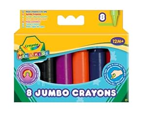 Crayola Mini Kids - Loisir Créatif - 8 Maxi Crayons À La Cire