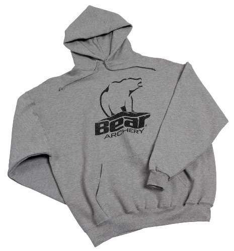 Bear Archery Gray Hooded Bear Logo Sweatshirt