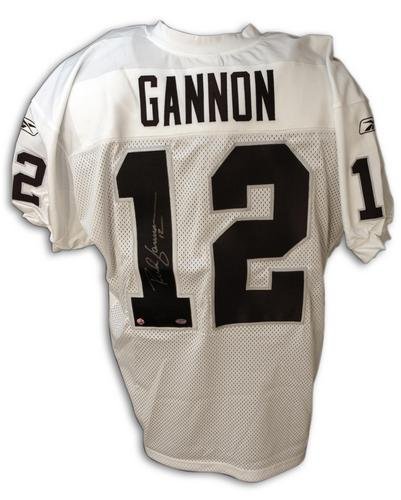 Rich Gannon Autographed/Hand Signed Oakland Raiders Authentic White Reebok Jersey