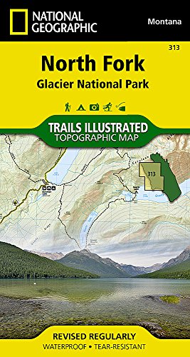 North Fork - Glacier National Park (National Geographic Trails Illustrated Map)