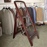 Wood Folding Step Stool (3-step)