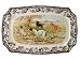 Spode Woodland Hunting Dogs Rectangular Platter 17- 1/2 inch L x 11- 1/2 inch W