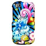 Hard Snap on Plastic With NEON FLORAL Design Sleeve Faceplate Cover Case fo ....
