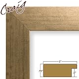 11x14 Gold picture frame with glass, backing, and hanging hardware