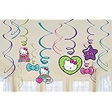 Amscan Hello Kitty Rainbow Swirl Decorations