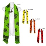 Turtle Print Double Width Scarf - in your choice of colors