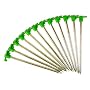 12-Piece Heavy-Duty 10" Galvanized-Steel Tent Peg Stake Set