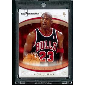2007-08 Fleer Hot Prospects # 23 Michael Jordan Chicago Bulls Basketball Card