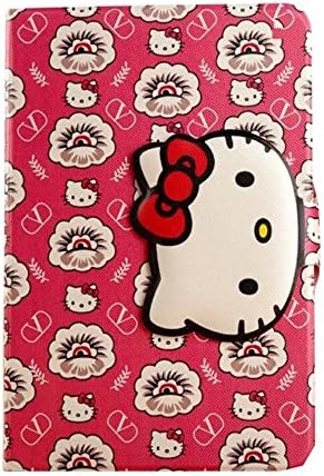 iPad Air Case,iPad Air Leather Kickstand Case,Tribe-Tiger Cute Hello Kitty Pattern [Flip][Kickstand] [Auto Wake Up/Sleep] Leather Case Cover for Apple iPad Air(Beautiful Eyes)