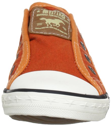 Mustang 5803-405-61, Chaussures basses mixte enfant - Orange (Orange 61), 36 EU