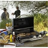 Portable 20 Gas Grill in Black Porcelain