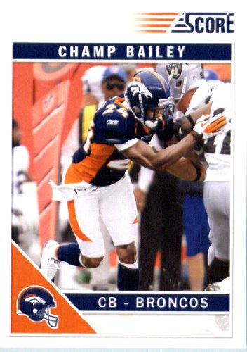 2011 Score Football Card # 85 Champ Bailey - Denver Broncos - NFL Trading Card In a Protective Screwdown Case!