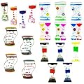 Mememall Fashion Spinning Dripping Zig Zag Liquid Motion Timer Oil Toy Multi-Color Autism Lot Box