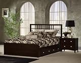 Hillsdale Tiburon II Wood Storage Bed Set, King, 4 under bed storage Drawer ....
