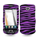 iNcido Brand Cell Phone Purple/Black Zebra Protective Case Faceplate Cover  ....