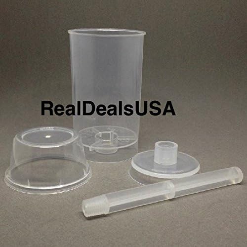 Push Up Pop Containers 100 With Lids & Screw In Base.