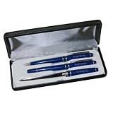 MLB 3 Pc Blue Engraved Pen Gift Set