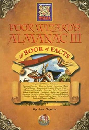 Poor Wizard's Almanac & Book of Facts Edition for Ac 1012 (Dungeons & dragons challenger series)