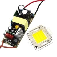 Lohas 30W LED High Power Light Lamp Chip + LED Power Supply Driver Cool White