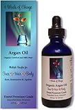 Organic Argan Oil for Face, Skin & Body ~ 4 Fl Oz ~ 100% Pure, Chemical and Additive Free, Moroccan Oil is Good for Your Health & Personal Beauty Routine. Moisturizes Hair & Cuticles, Strengthens Nails. Highest Quality Available