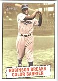 2010 Topps Heritage #403 Jackie Robinson BT - Brooklyn Dodgers (Baseball Thrills) (Baseball Cards)