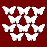 Shatterproof BUTTERFLY Mirrors- Pack of 10 (2.5cm. Each) FREE DELIVERY TO UK & NI