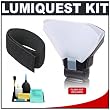 LumiQuest ProMax 6 Piece 80-20 Bounce Flash System + Cinch Strap + Accessory Kit for Canon 220EX 270EX 430EX 580EX II, Nikon SB-400 SB-600 SB-800 SB-900, Olympus FL-20 FL-36 FL-50, Pentax AF-360FGZ AF-540FGZ Flashes