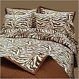Bundle-16 Brown Zebra Safari Sheet Set - Twin XL