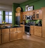 All Wood Cabinetry W3015-VHS 30-Inch Wide by 15-Inch High, Factory Assembled - Ready to Install All Wood Kitchen Cabinet, Vermont Honey Spice Maple