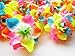 (100) Silk Neon Roses Flower Head - 1.75