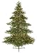 GKI Bethlehem Lighting Layered Balsam 7 1/2 Foot Christmas Tree Prelit with Clear Lights