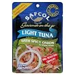 SAFCOL Gourmet on the Go Chunk Light Tuna with Spicy Onion in Spring Water, 3.5-Ounce Pouches (Pack of 12)