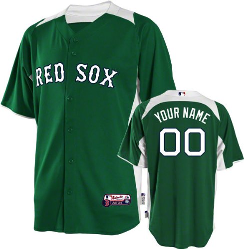 Boston Red Sox Jersey: Personalized Authentic Kelly Green On-Field Batting Practice Jersey