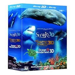 Jean-Michel Cousteau's Film Trilogy (Dolphins & Whales/Sharks/Ocean Wonderland Blu-ray 3D + Blu-ray)