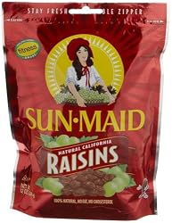 Sun Maid California Raisins, 12-Ounce Pouches (Pack of 6)