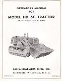 Model HD 6G Tractor (Opertators Manual, Effective Tractor Serial No. 11094)