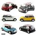 Diecast Cars-Set of 6 Cars: 5 inches Die-cast Mini Cooper with British Flag