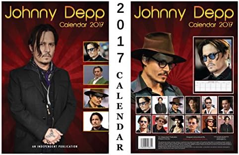Johnny Depp 2017 Calendar + Blank Fridge Magnet