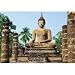 (100x144) Sukhothai Wat Sra Si Temple Buddha Statue Huge Wall Mural Art Print Poster